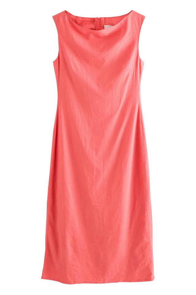 Next Maxikleid Maxikleid mit U-Boot-Ausschnitt aus Leinengemisch (1-tlg) von Next