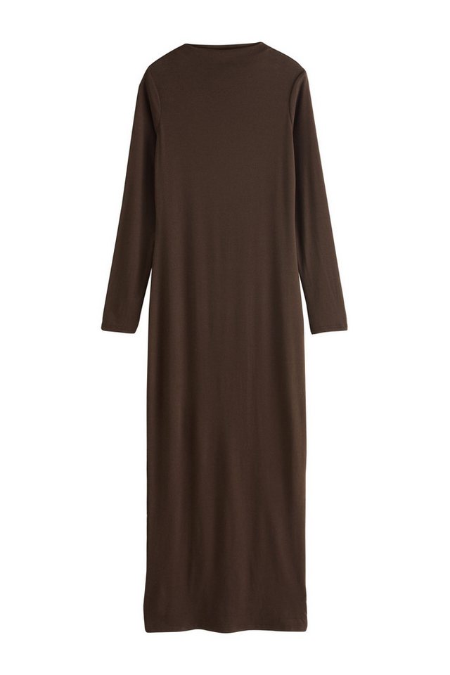Next Maxikleid Maxikleid mit langen Ärmeln und Mock-Neck (1-tlg) von Next