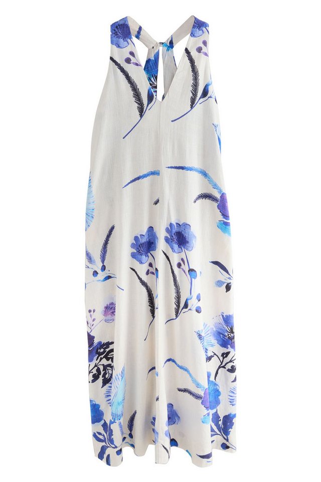 Next Maxikleid Nackenträger-Maxikleid mit Leinenanteil (1-tlg) von Next