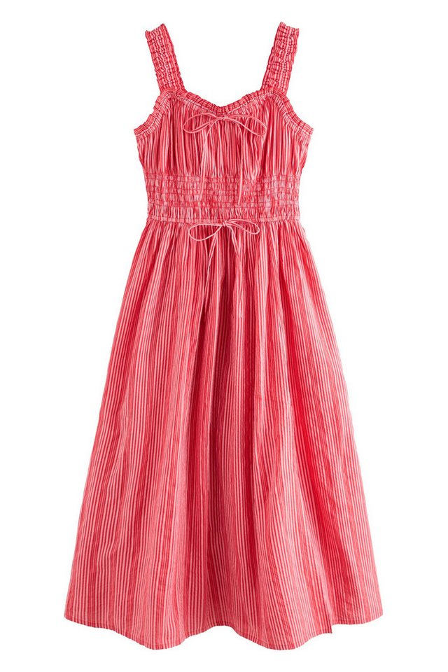 Next Midikleid Mittellanges Kleid mit Bindedetail vorne (1-tlg) von Next