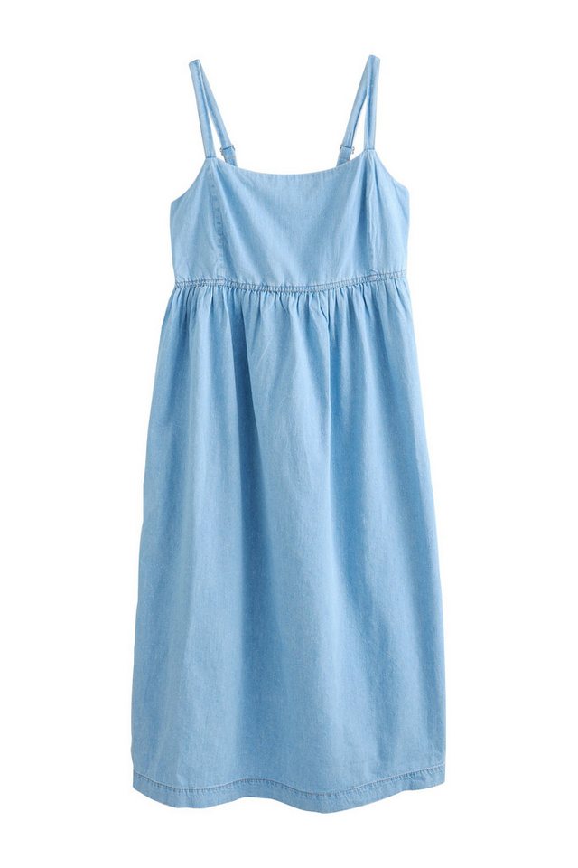Next Midikleid Träger-Maxikleid mit Vichykaros aus Baumwolle (1-tlg) von Next