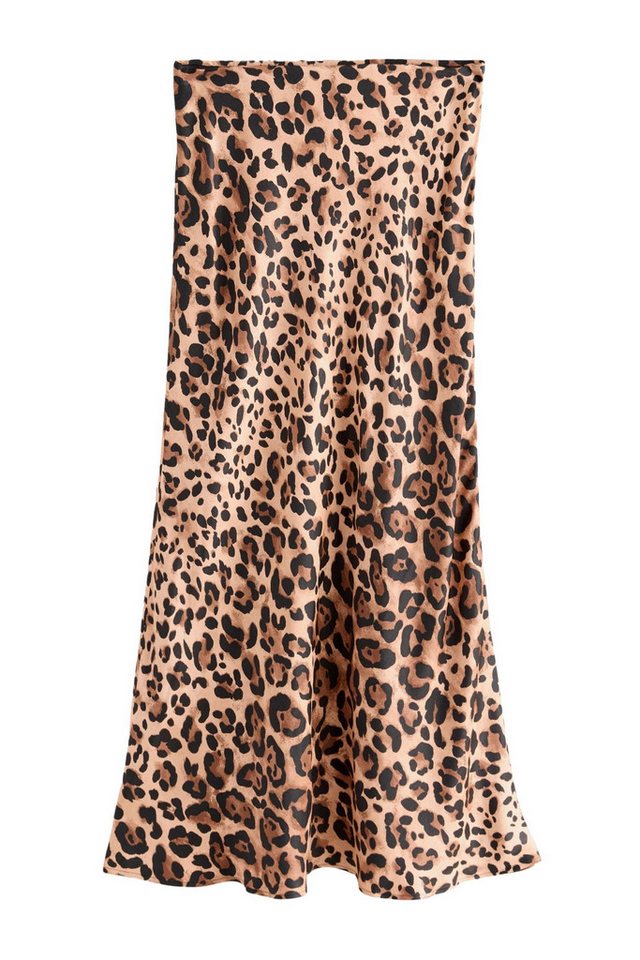 Next Midirock Gemusterter Midirock aus Satin (1-tlg) von Next