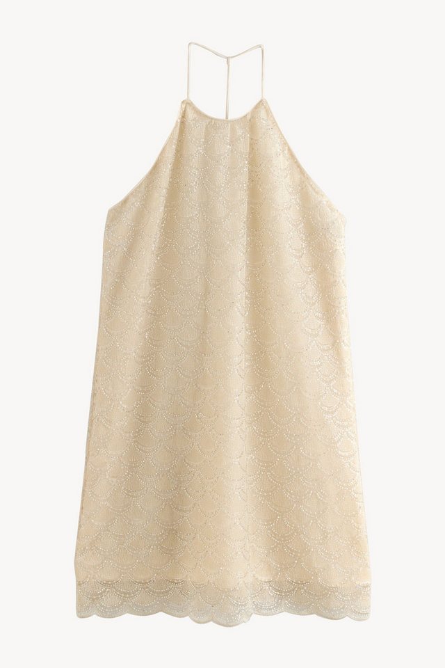 Next Minikleid Neckholder-Minikleid im Flapper-Stil mit Perlchen (1-tlg) von Next