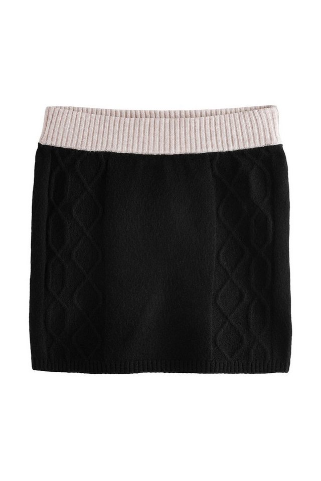 Next Minirock Gestrickter, enger Minirock mit Zopfmuster (1-tlg) von Next