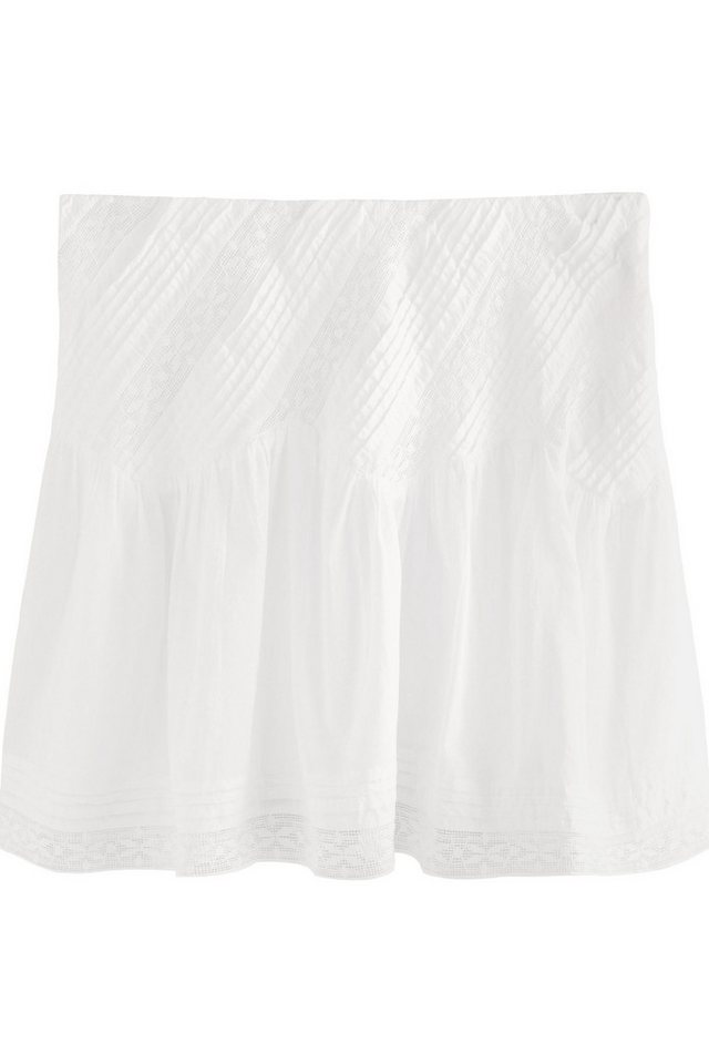 Next Minirock Minirock mit Spitzendetail aus 100 % Baumwolle (1-tlg) von Next