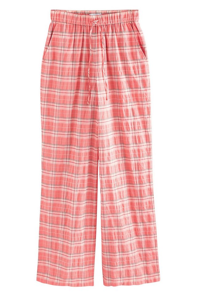 Next Palazzohose Karierte Schlupfhose mit weitem Bein (1-tlg) von Next