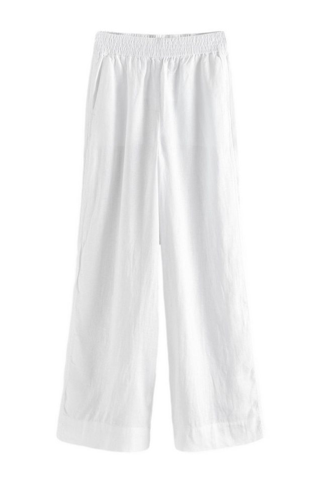 Next Palazzohose Schlupfhose mit weitem Bein aus 100 % Leinen (1-tlg) von Next