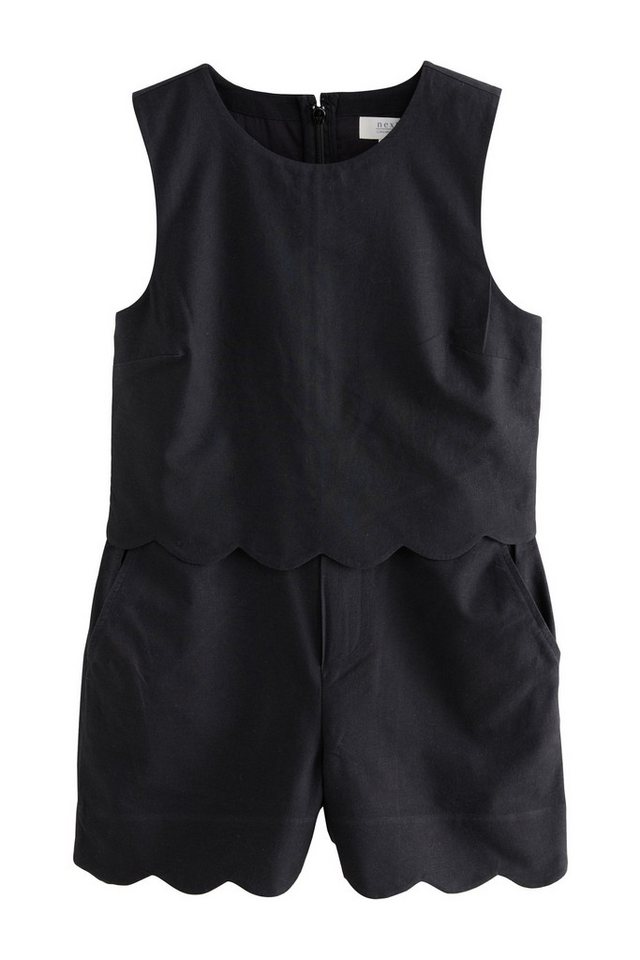 Next Playsuit Ärmelloser Playsuit mit Bogenkanten (1-tlg) von Next