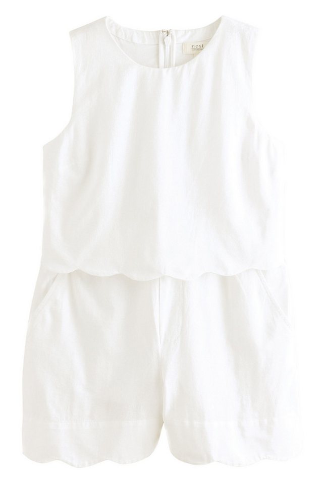 Next Playsuit Ärmelloser Playsuit mit Bogenkanten (1-tlg) von Next