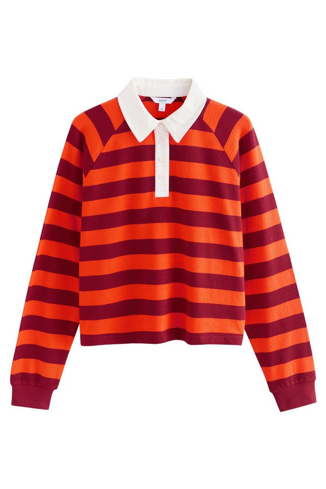 Next Poloshirt Polopullover mit Rugbystreifen und Henleykragen (1-tlg) von Next