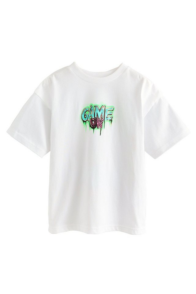 Next Print-Shirt Relaxed Fit Kurzarm-T-Shirt mit Grafikprint (1-tlg) von Next