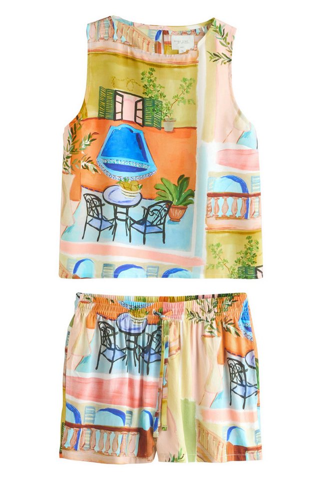 Next Pyjama Kurzes Pyjama-Set aus Viskose (2 tlg) von Next