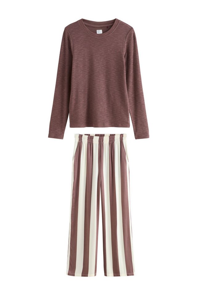 Next Pyjama Langärmeliger Schlafanzug mit Streifen (2 tlg) von Next