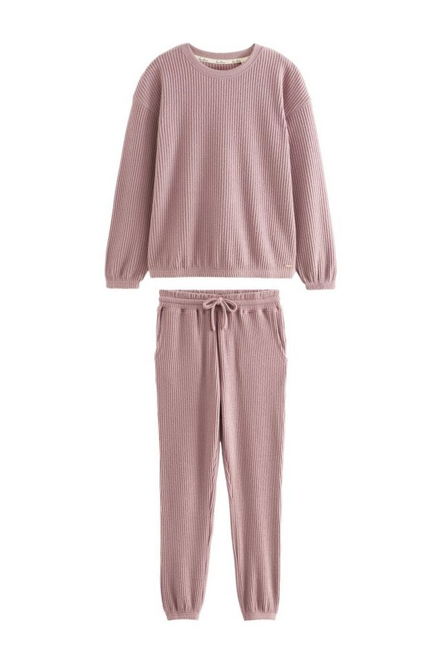 Next Pyjama Langarm-Schlafanzug mit weicher Waffelstruktur (2 tlg) von Next