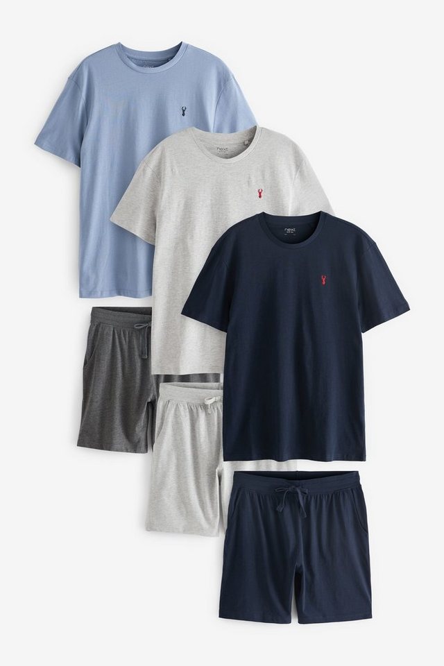 Next Pyjama Pyjama-Set, 3er-Pack (6 tlg) von Next