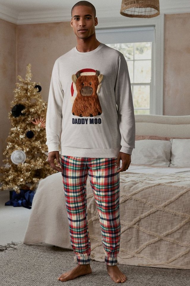 Next Pyjama Weihnachtspyjamas für Herren, Familienkollektion (2 tlg) von Next