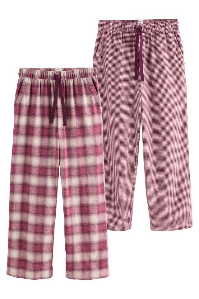 Next Pyjamahose Bequeme Pyjamahosen, 2er-Pack (2-tlg) von Next