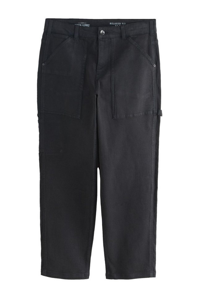 Next Relax-fit-Jeans Relaxed Fit Hose aus behandeltem Denim (1-tlg) von Next