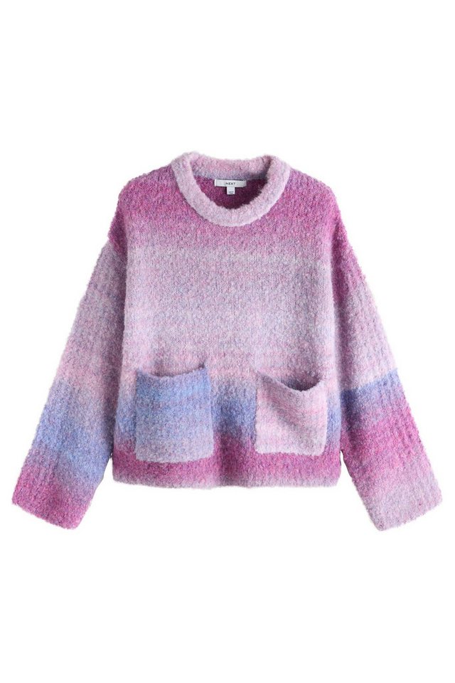Next Rundhalspullover Bouclé-Rundhalspullover mit Wolle (1-tlg) von Next