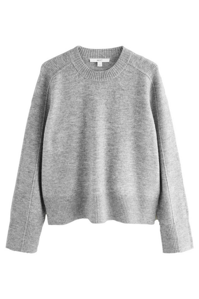 Next Rundhalspullover Gemusterter Strickpullover mit Rundhalsausschnitt (1-tlg) von Next