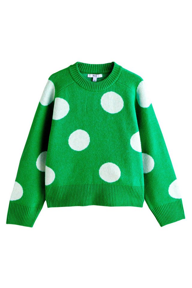 Next Rundhalspullover Gemusterter Strickpullover mit Rundhalsausschnitt (1-tlg) von Next