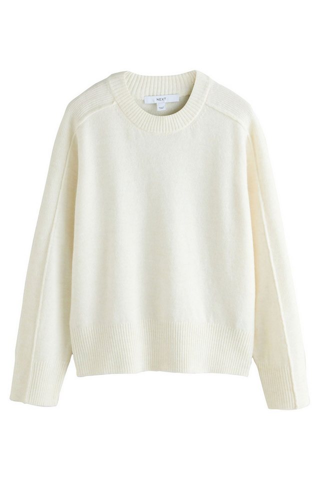 Next Rundhalspullover Gemusterter Strickpullover mit Rundhalsausschnitt (1-tlg) von Next