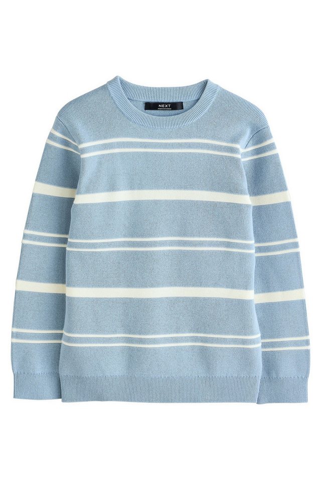 Next Rundhalspullover Gestreifter Rundhals-Strickpullover (1-tlg) von Next