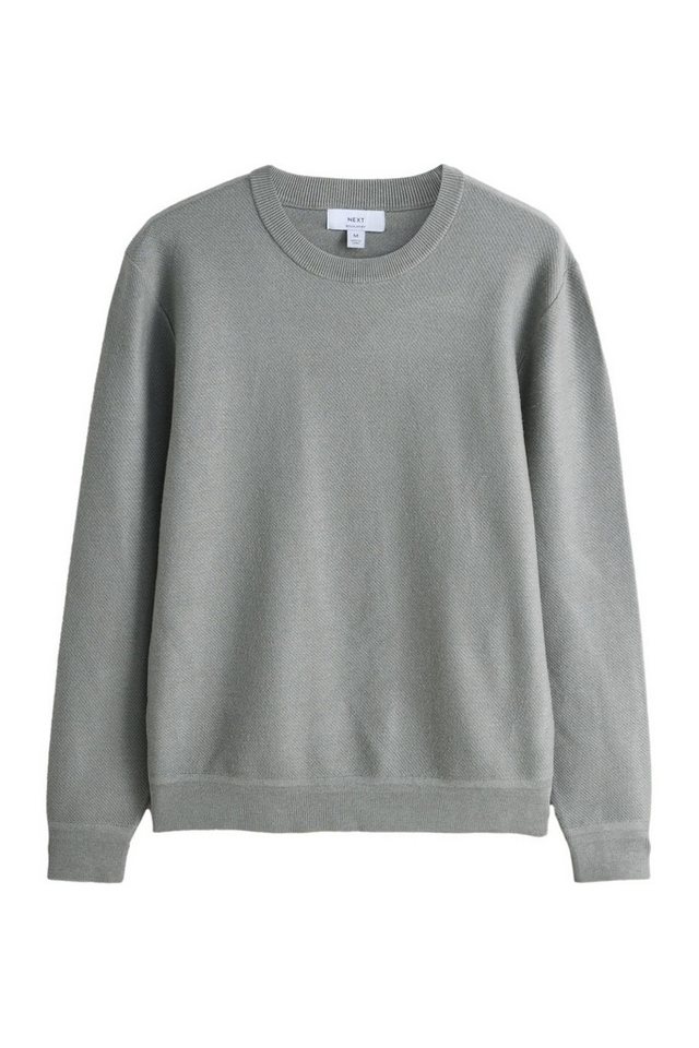 Next Rundhalspullover Regular Fit Premium Rundhals-Pullover (1-tlg) von Next