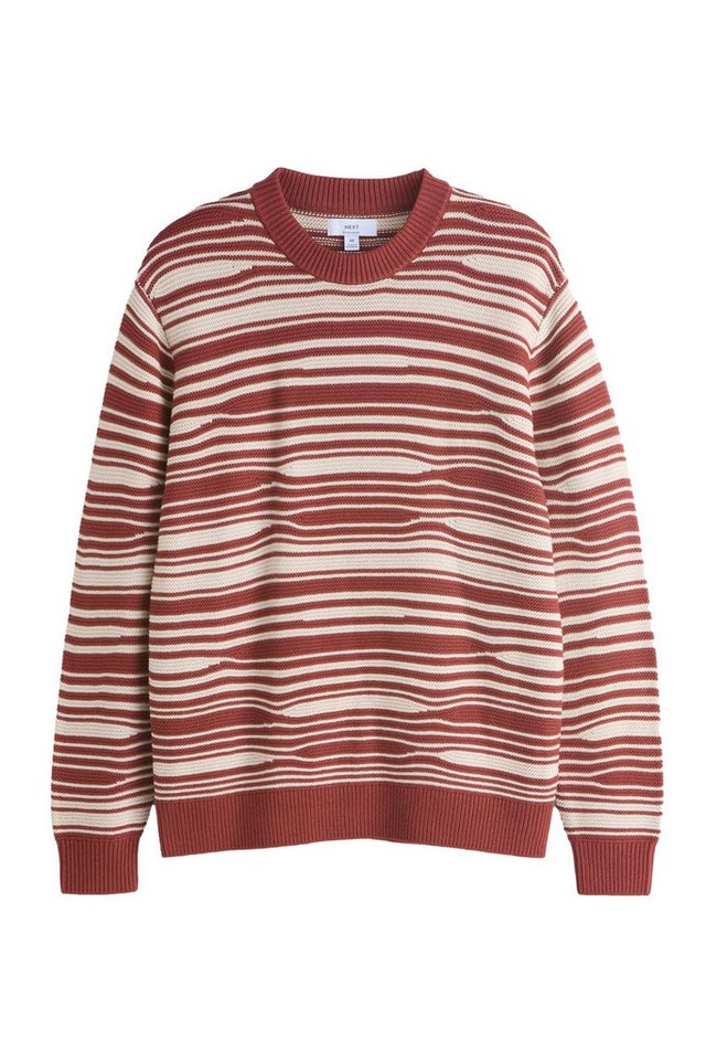 Next Rundhalspullover Regular Fit Rundhalspullover mit Streifendesign (1-tlg) von Next