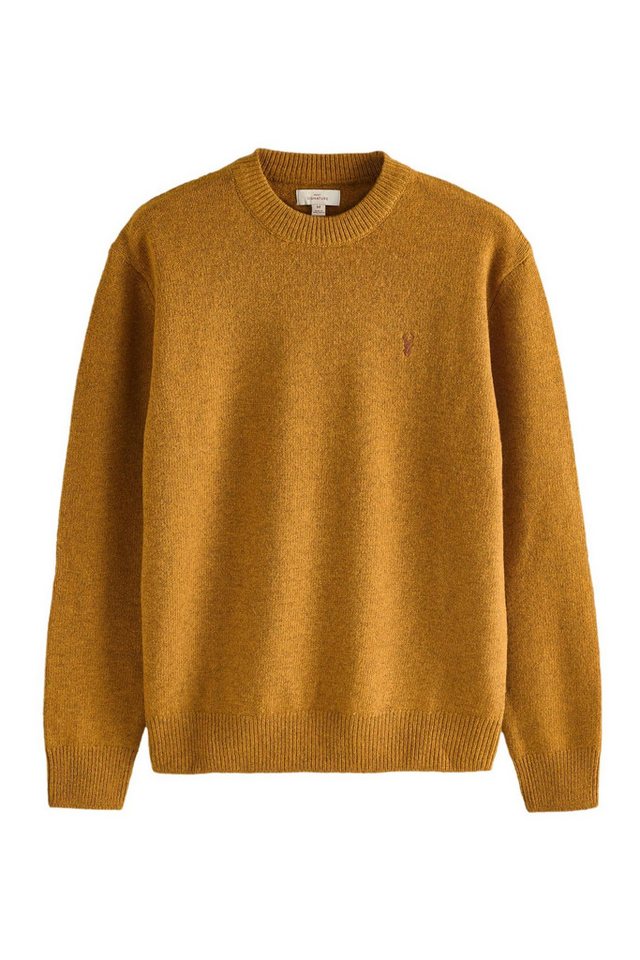 Next Rundhalspullover Regular Fit Signature Lambswool-Rundhalspullover (1-tlg) von Next