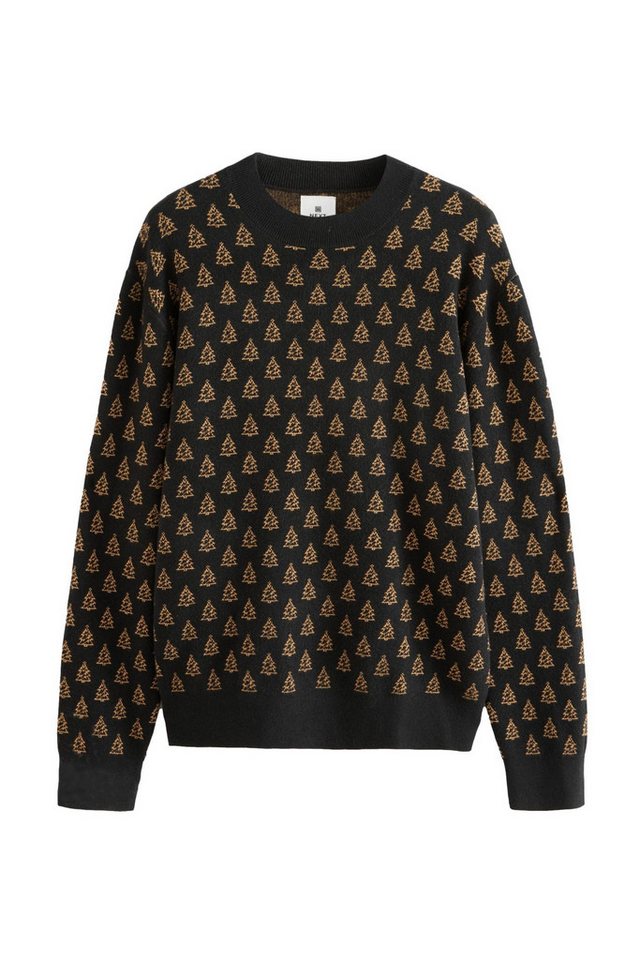 Next Rundhalspullover Regular Fit Weihnachts-Rundhalspullover (1-tlg) von Next