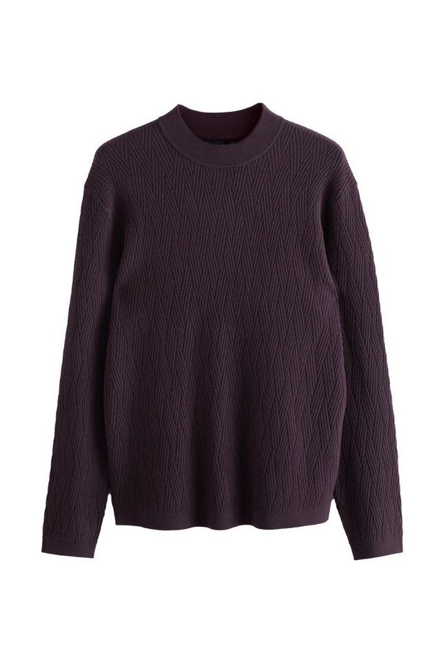 Next Rundhalspullover Regular Fit strukturierter Rundhalspullover (1-tlg) von Next
