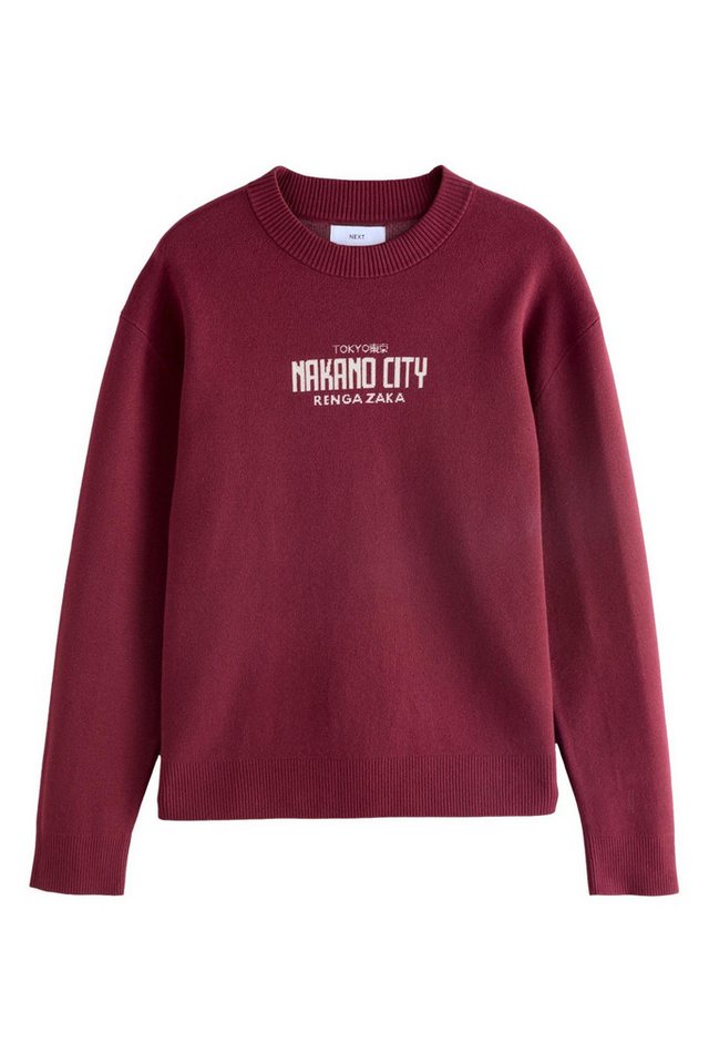 Next Rundhalspullover Relaxed Fit Premium Rundhalspullover (1-tlg) von Next