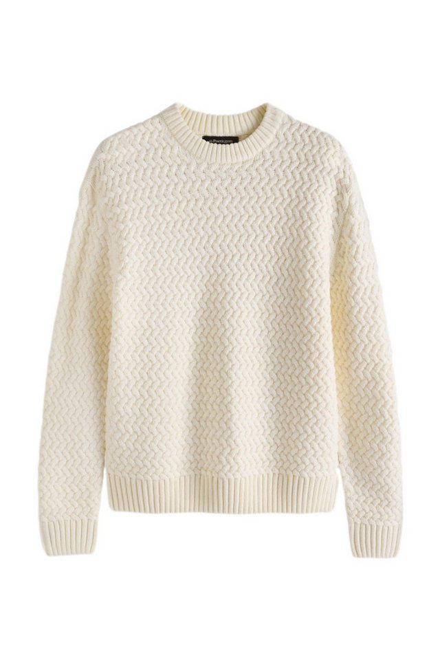 Next Rundhalspullover Relaxed Fit Rundhalspullover mit Wolle (1-tlg) von Next