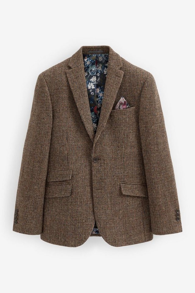 Next Sakko Blazer aus Harris-Tweed mit Fischgrätmuster (1-tlg) von Next