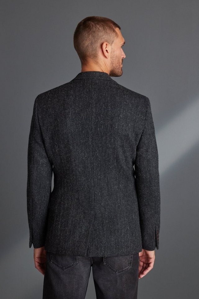 Next Sakko Blazer aus Harris-Tweed mit Fischgrätmuster (1-tlg) von Next