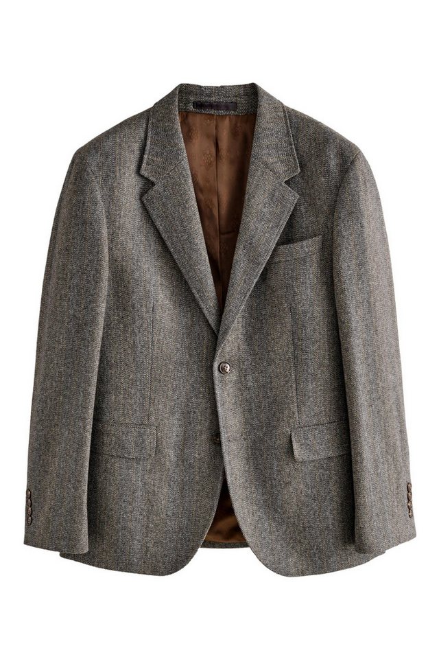 Next Sakko Slim Fit Anzugsakko mit Fischgrätstreifen (1-tlg) von Next