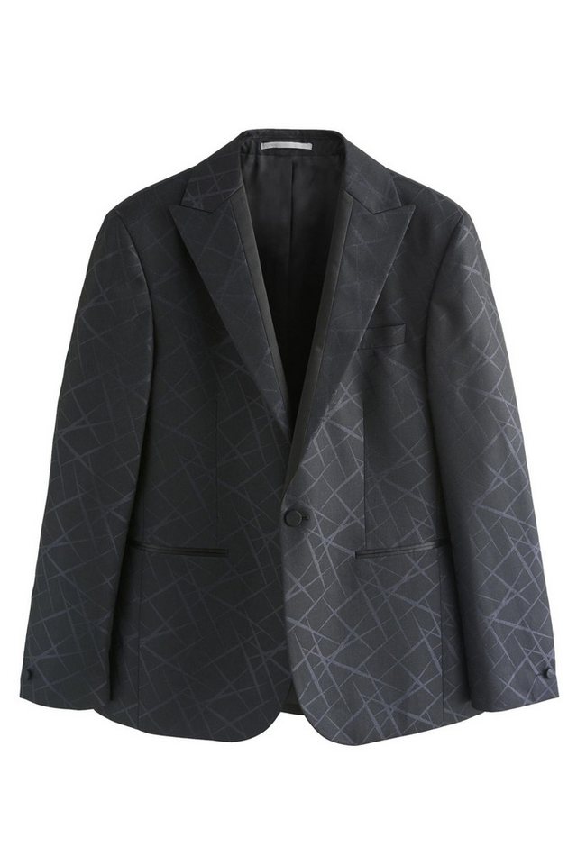 Next Sakko Slim Fit Smokinganzugsakko, Jacquard-Struktur (1-tlg) von Next