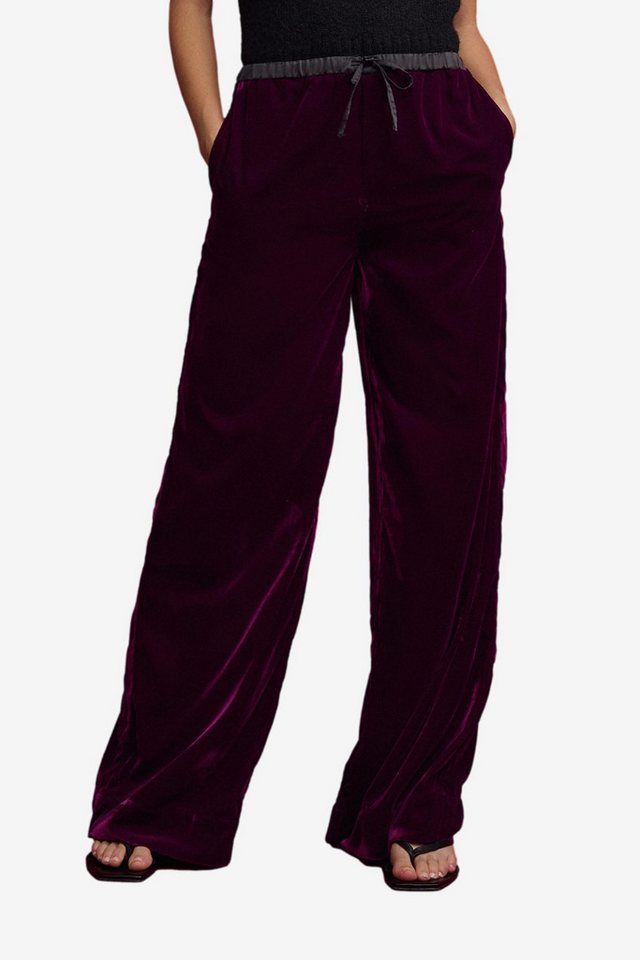 Next Samthose Samthose mit weitem Beinschnitt (1-tlg) von Next