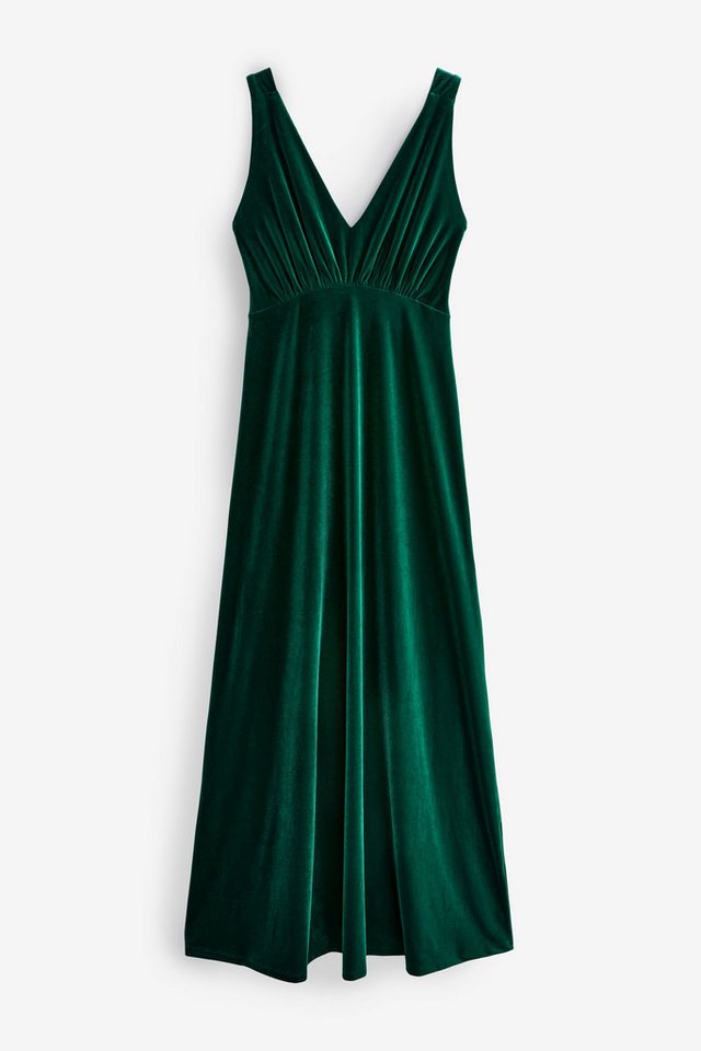 Next Samtkleid Maxikleid aus Samt mit V-Ausschnitt (1-tlg) von Next