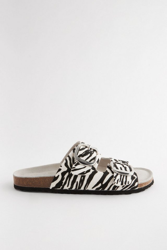 Next Sandalen aus Leder mit Doppelriemen und Fußbett Sandale (1-tlg) von Next