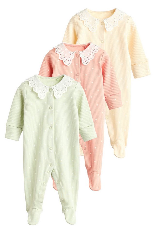 Next Schlafoverall Baby–Schlafanzug mit Kragen (3-tlg) von Next