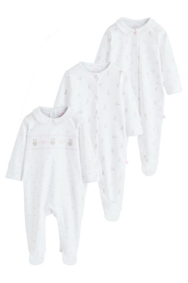 Next Schlafoverall Schlafanzüge für Babys, 3er-Pack (3-tlg) von Next