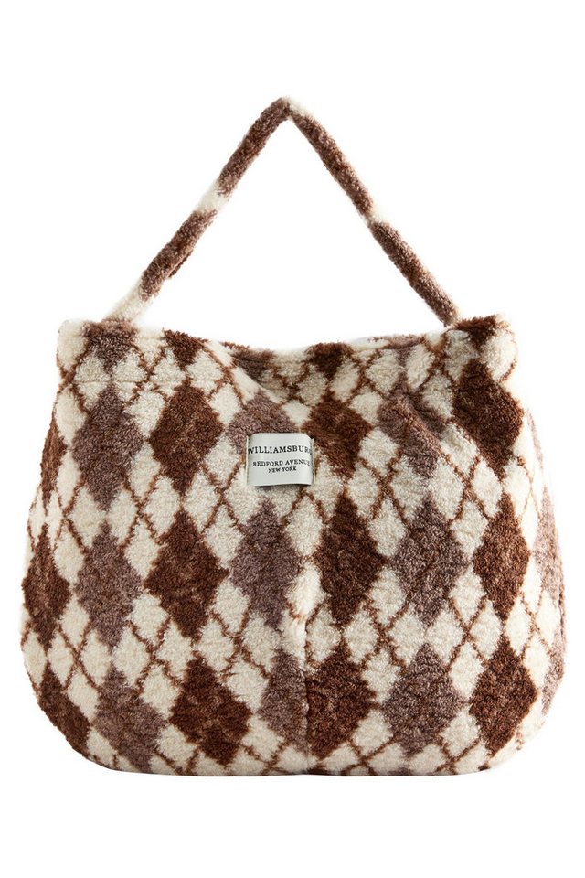 Next Schultertasche Borg-Schultertasche mit Argylemuster (1-tlg) von Next