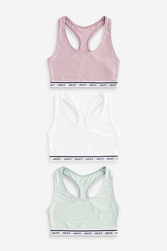 Next Set: Bralette-BH Baumwoll-Kurztops, 3er-Pack (3-tlg) von Next