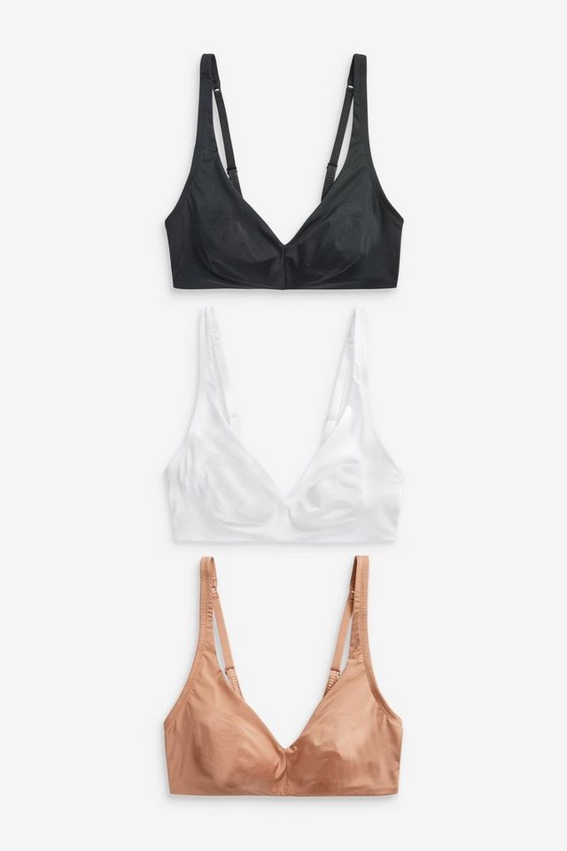 Next Set: Bügelloser BH 3 Wattierte, bügellose Still-BHs aus Mikrofaser (3-tlg) von Next