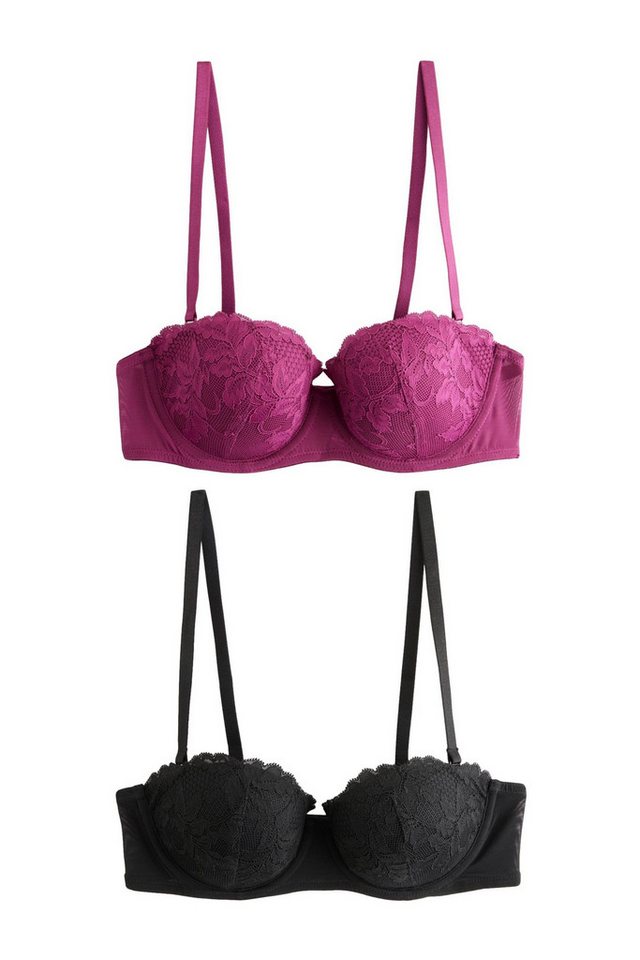 Next Set: Multiway-BH 2 leicht wattierte, trägerlose Multifunktions-BHs (2-tlg) von Next