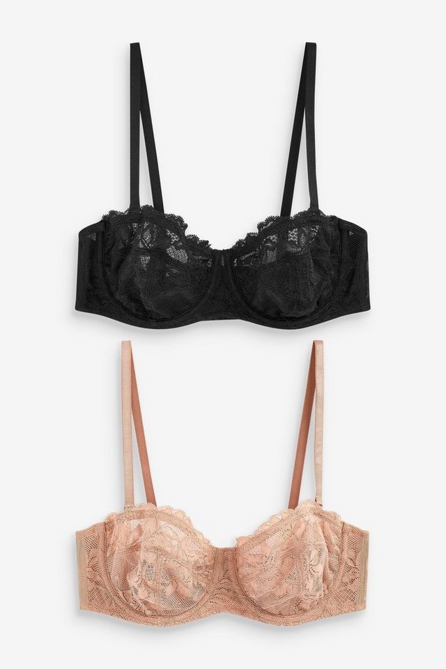 Next Set: Multiway-BH 2er-Pack Ungepolsterte, trägerlose BHs (2-tlg) von Next