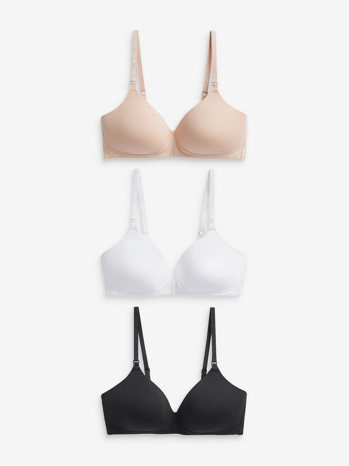 Next Set: Still-BH Leicht wattierte Still-BHs ohne Bügel im 3er-Pack (3-tlg) von Next