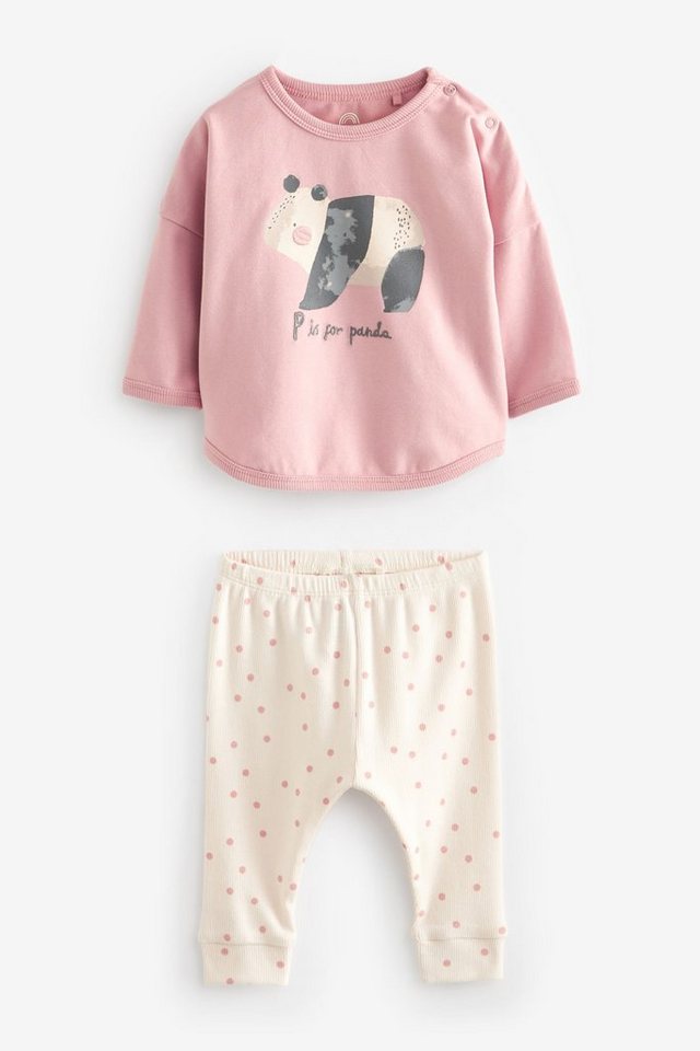 Next Shirt & Leggings Oberteil und Leggings fürs Baby im Set (2-tlg) von Next